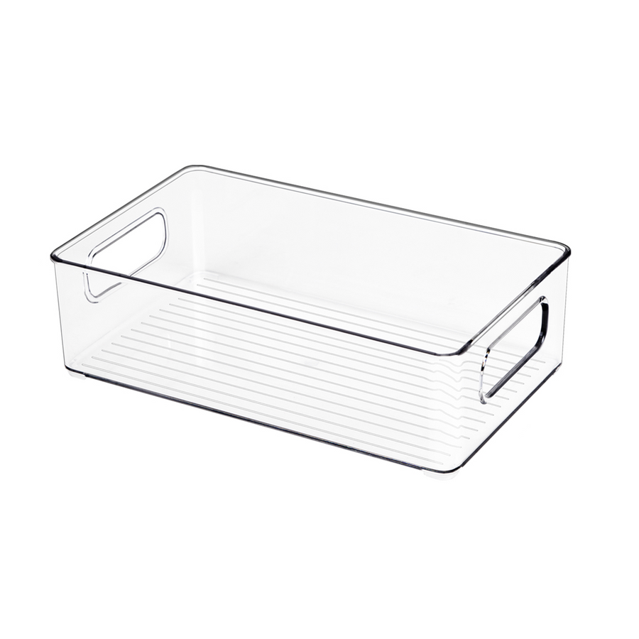 Clear Storage Bin 10'' L X 6'' W X 3'' H 1