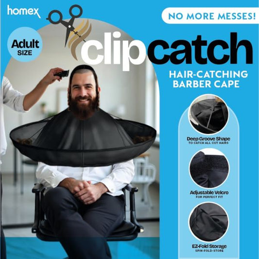 ClipCatch Hair Catching Barber Cape Adult