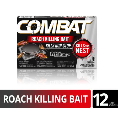 Combat Small + Large Roach Killing Bait 12 Pk.