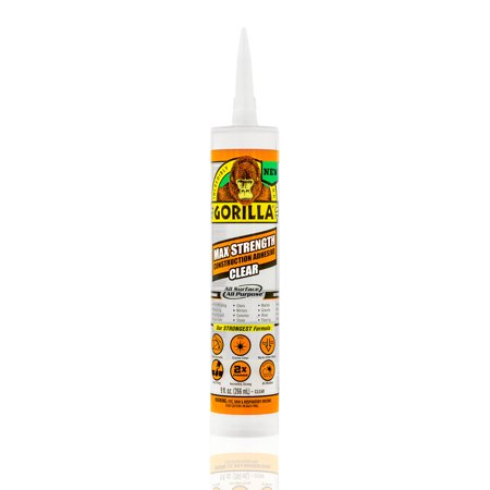 Construction Adhesive Max Strength Clear 9oz