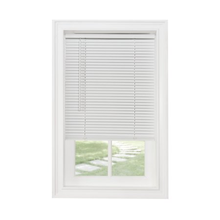 Cordless Mini Blind, 1" Slats, White, 27" x 72"