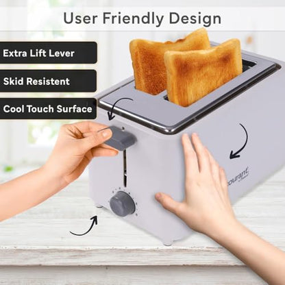 Courant 2 Slice Toaster Cool Touch White 2