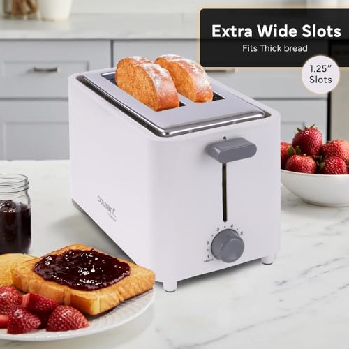 Courant 2 Slice Toaster Cool Touch White 3