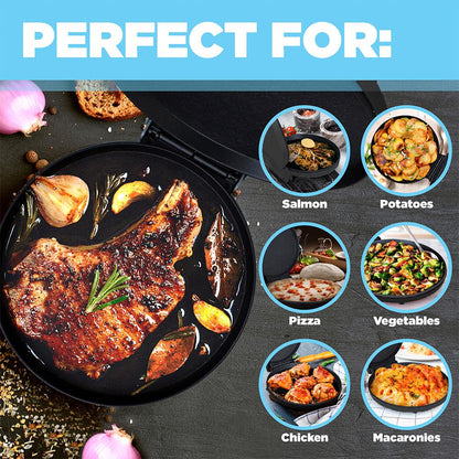 Courant Pizza Maker, Griddle and Oven, Kosher - Black 9