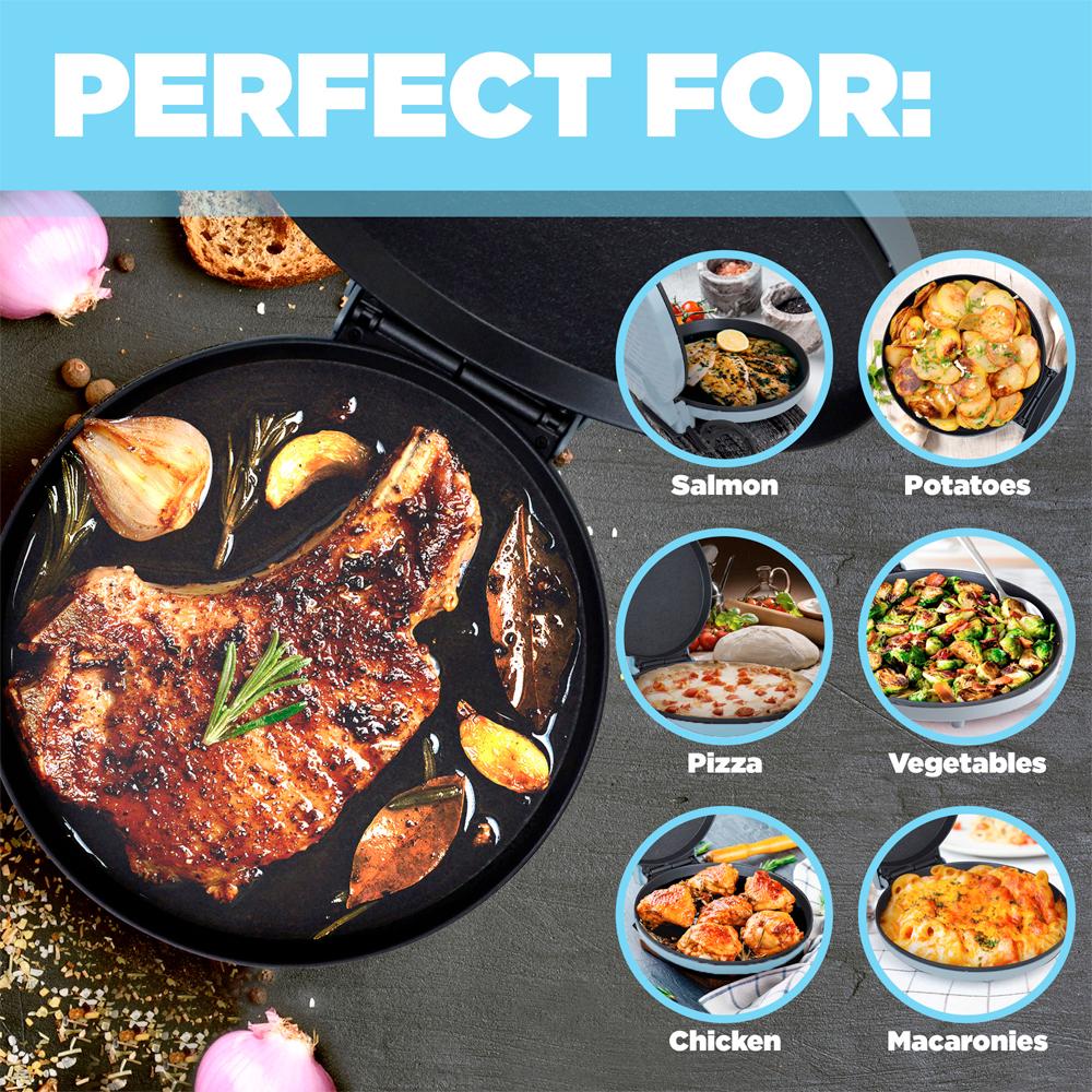 Courant Pizza Maker, Griddle and Oven, Kosher - Red 8