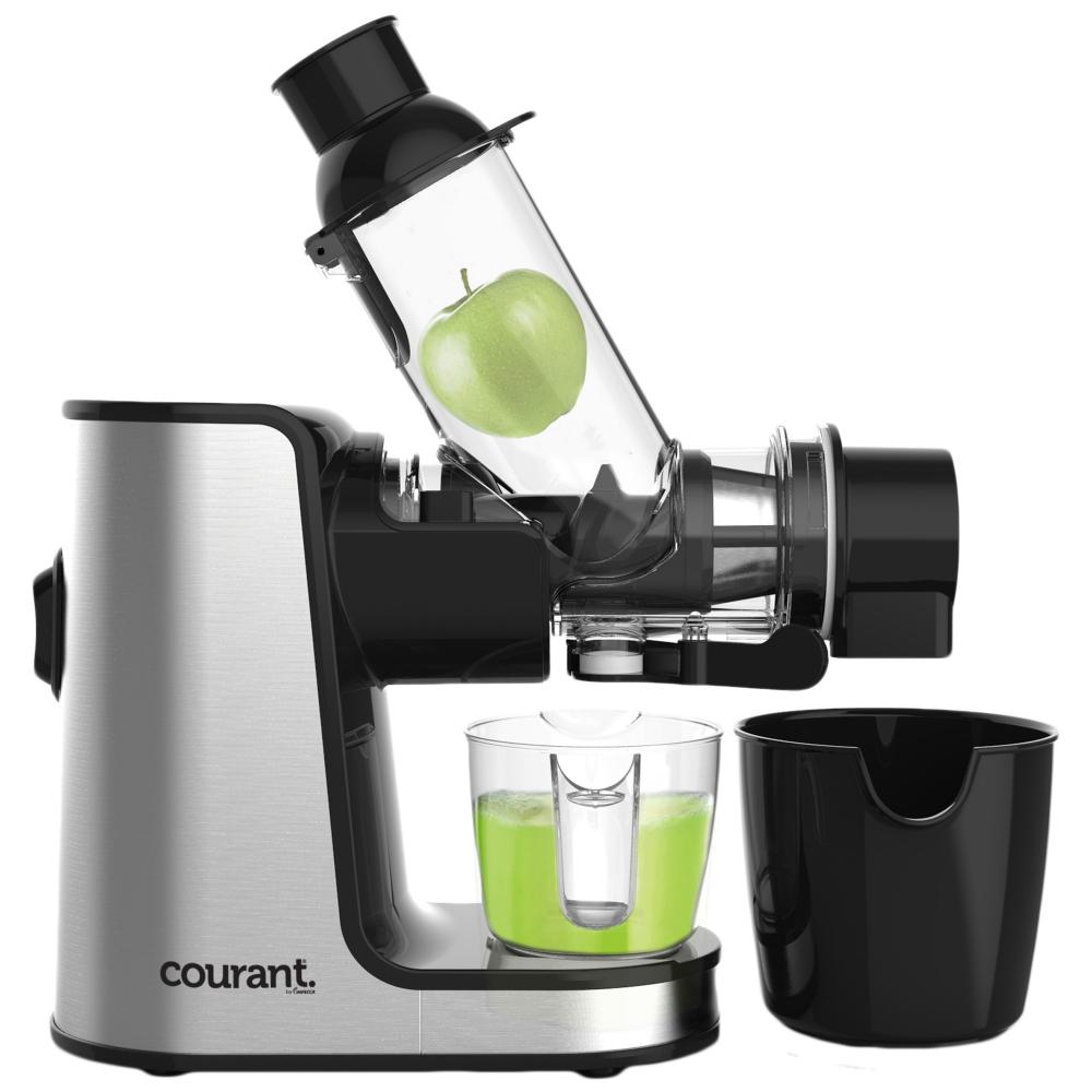 Courant Stainless Steel Streamlined Modern Horizontal Slow Juicer 1