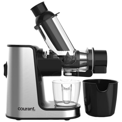 Courant Stainless Steel Streamlined Modern Horizontal Slow Juicer 2