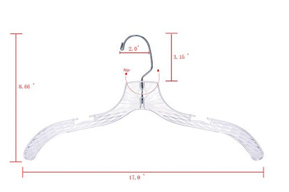 Crystal Shirt Hangers 17'' 5