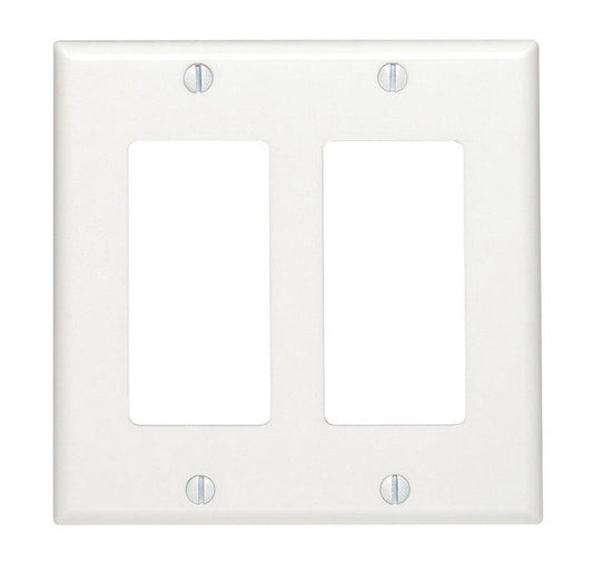 DECORA WALLPLATE 2G WHT