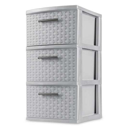 DRAWER/CART-3 WEAVE 12" WIDE-Cement