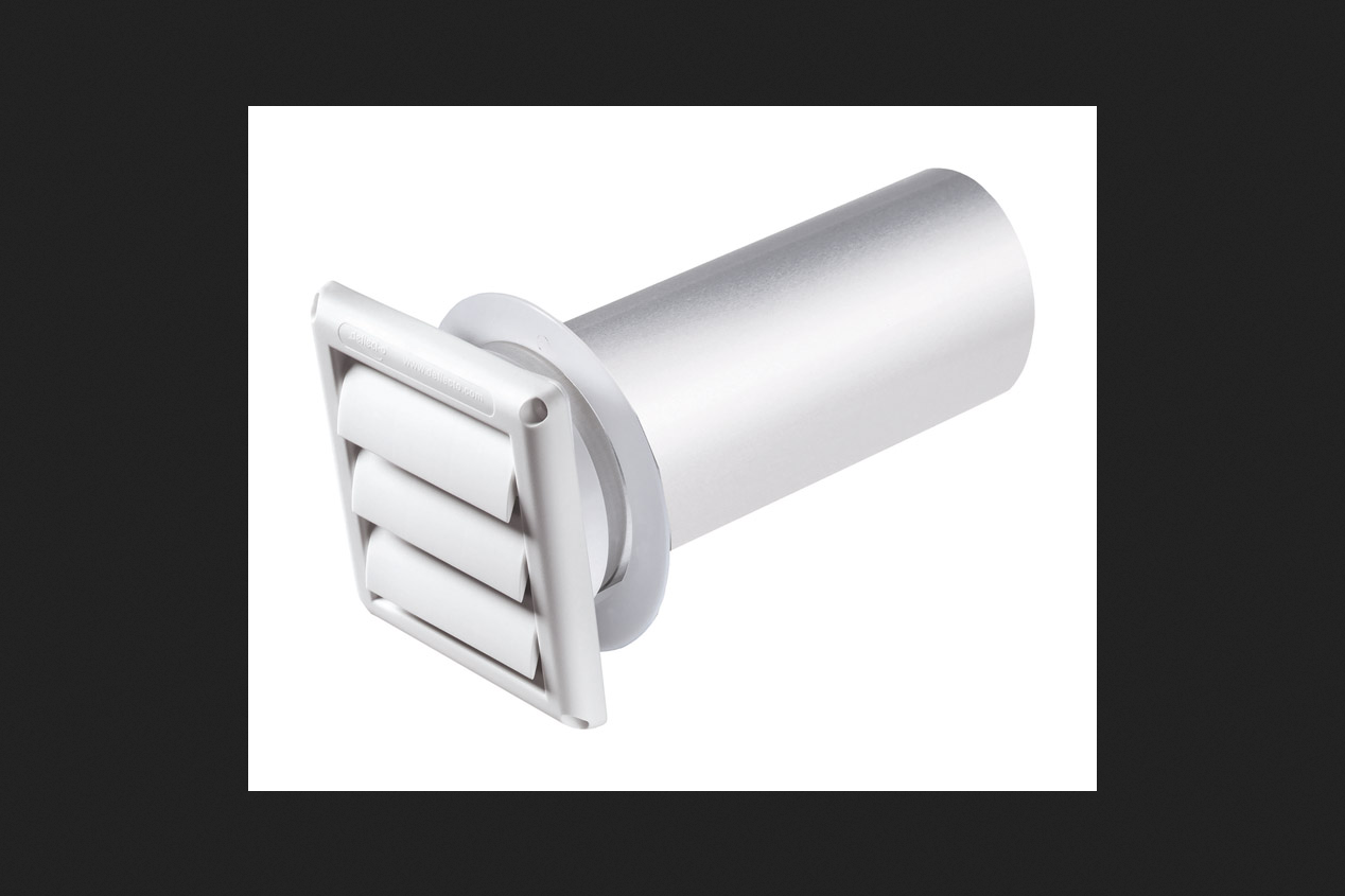 DRYER VENT HOOD 4" WHT