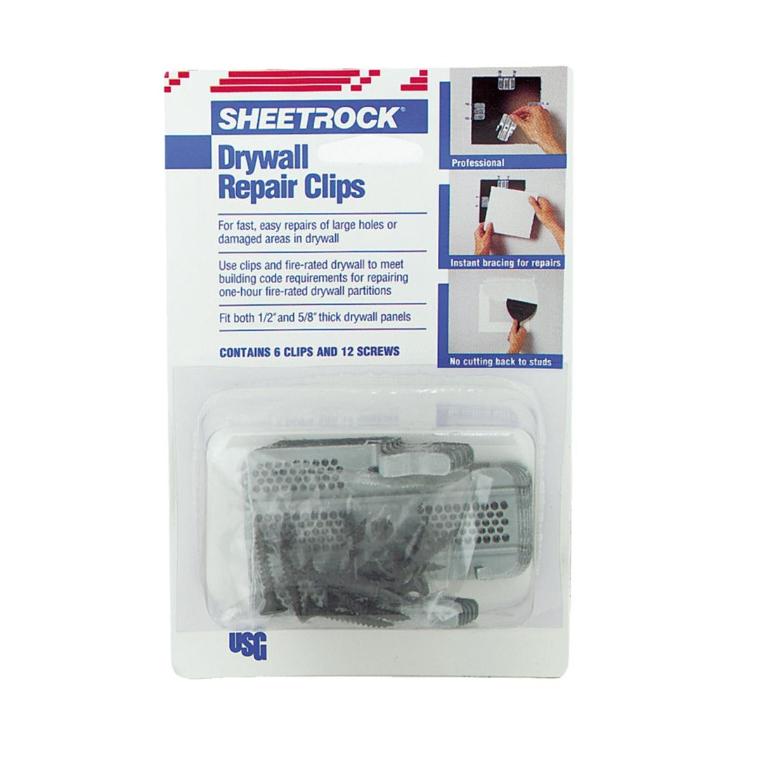 DRYWALL REPAIR CLIPS 6PK