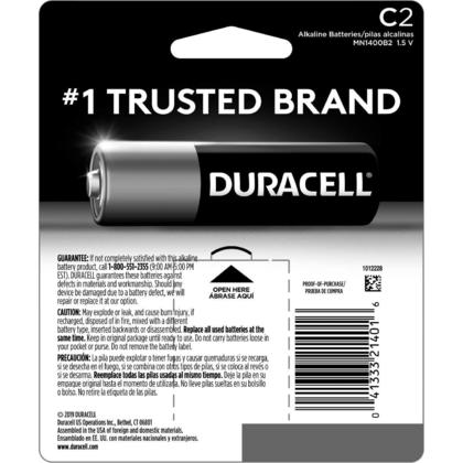 DURACELL BATTERY-C-2 PACK 2
