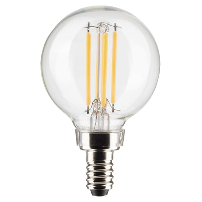 Decorative Led Globe Bulb 60Wt Candelabra Base 1