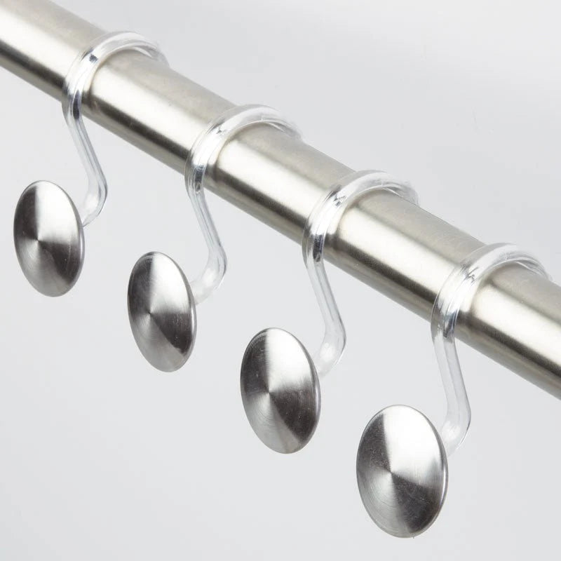 Design Forma Maxi Shower Hook Set of 12 in Brushed Stainless Steel