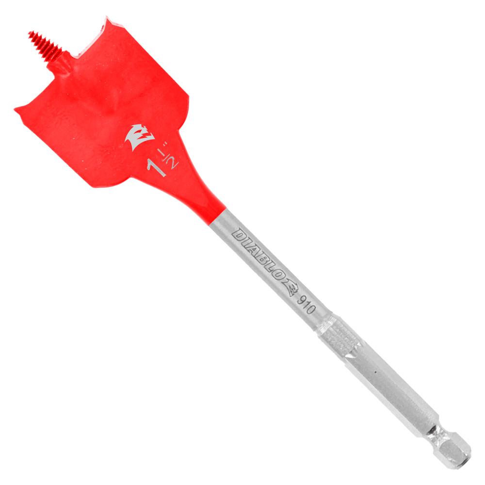 Diablo 1-1/2 in. X 6 in. L High Speed Steel Clean Wood Spade Bit Hex Shank