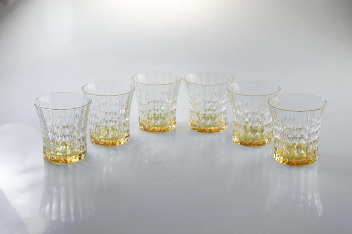 Diamond DOF Glasses with Amber Shade Set Of 6
