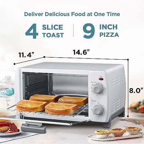Dominion 4 slice Toaster Oven (White) 3