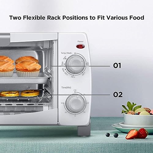 Dominion 4 slice Toaster Oven (White) 4