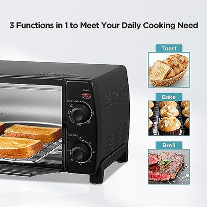 Dominion 4 slice toaster oven (Black) 2