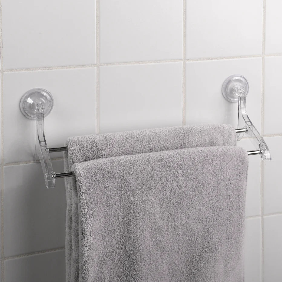 Double suction Clear Towel Bar 2