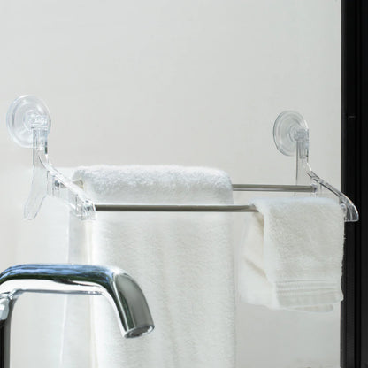 Double suction Clear Towel Bar 3