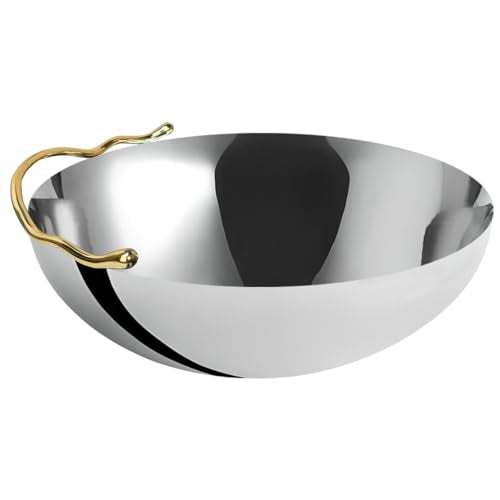 Droplets 10" Bowl with Gold Handles