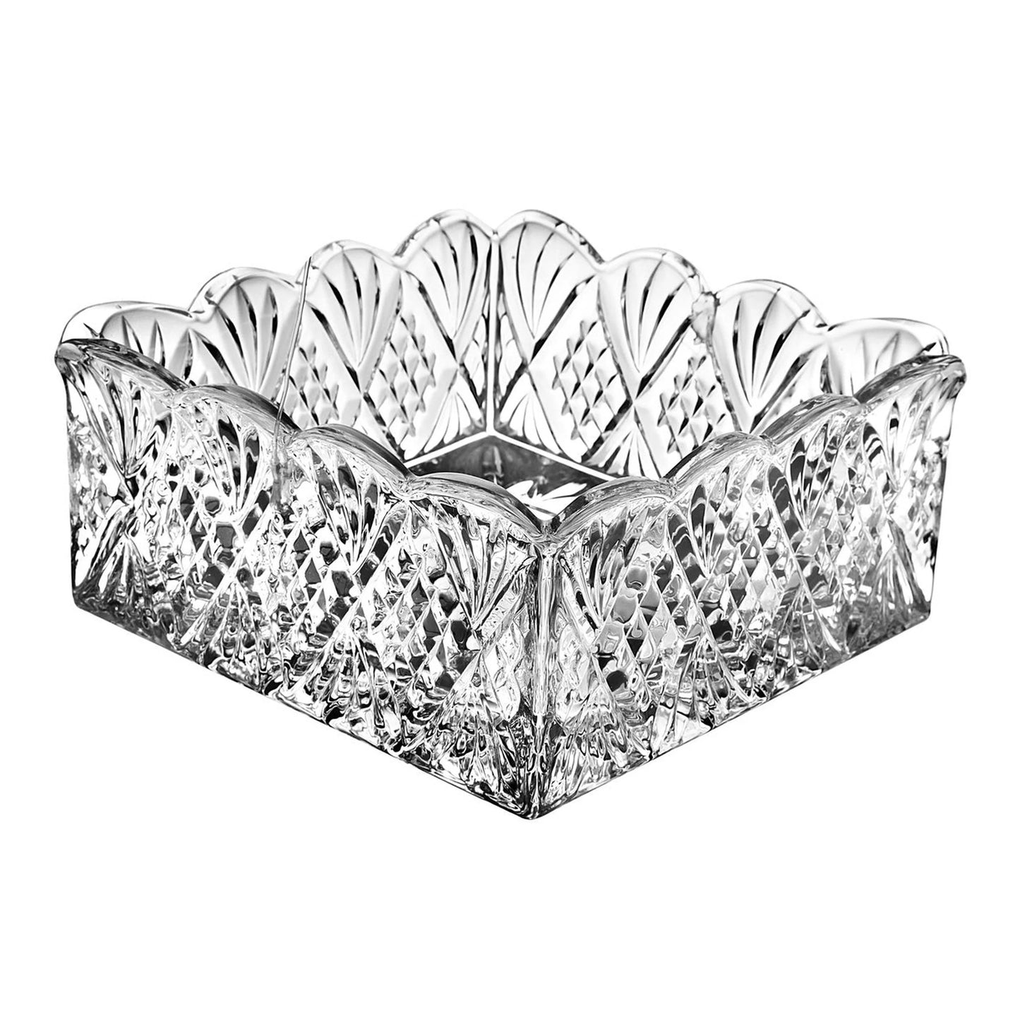 Dublin Crystal Scalloped Napkin Holder