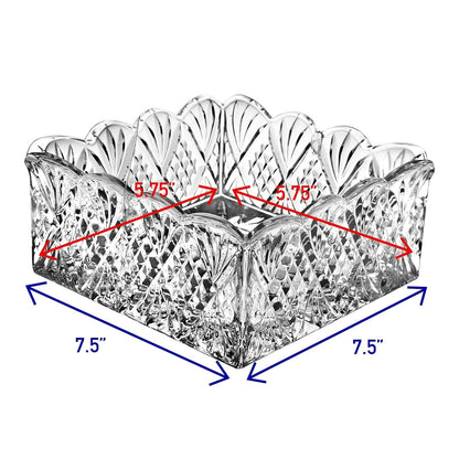 Dublin Crystal Scalloped Napkin Holder