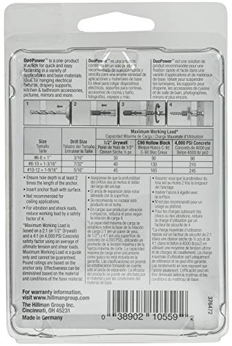 Duo Power Anchor Set 3/16'' 3