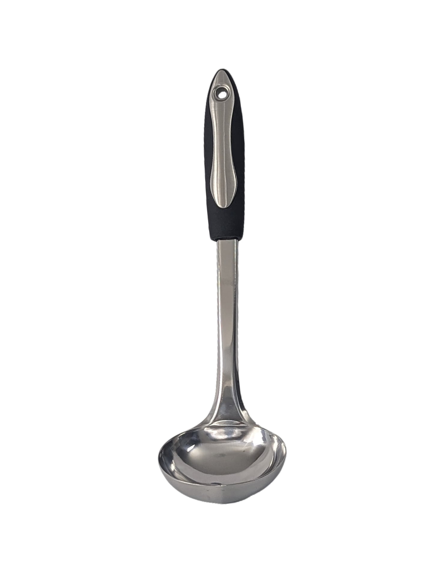 EFG Home, Rubber Handle Stainless Steel Soup Ladle 1