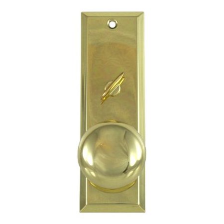 ESCUTCHEON PLATE 2-1/4"X7" WITH SOLID BRASS DOOR K
