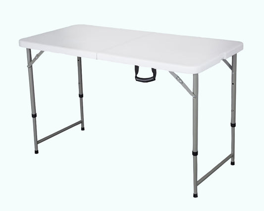 EVERFOLD 4 FT Adjustable Fold In Half Table