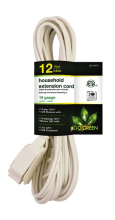 EXT.CORD-16/2- WHITE 12 FT