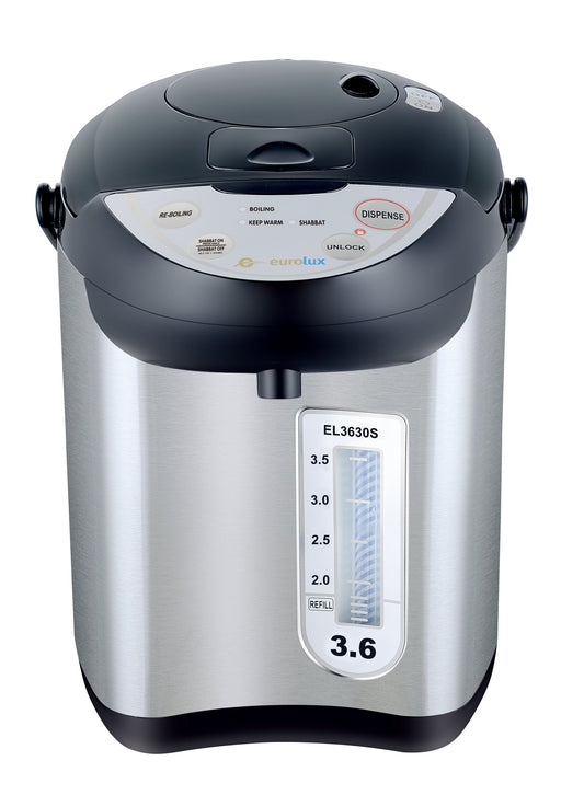Eurolux 3.6wt Black SS Hot Water Urn