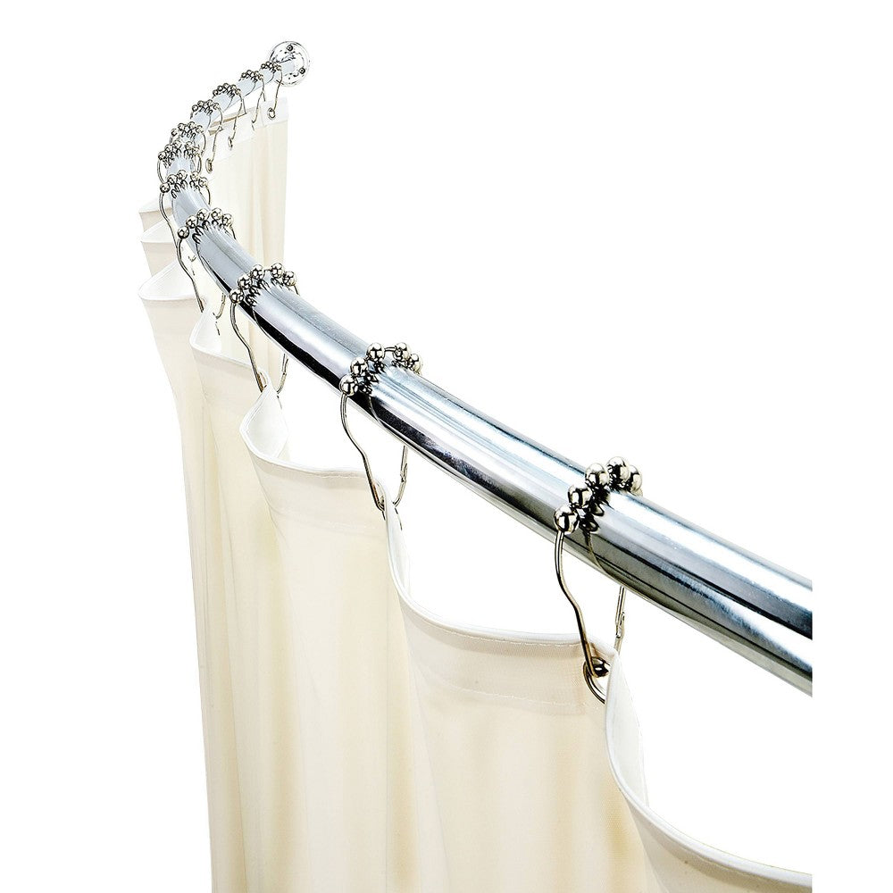 Expandable 44 to 72-inch Curved Shower Curtain Rod 1