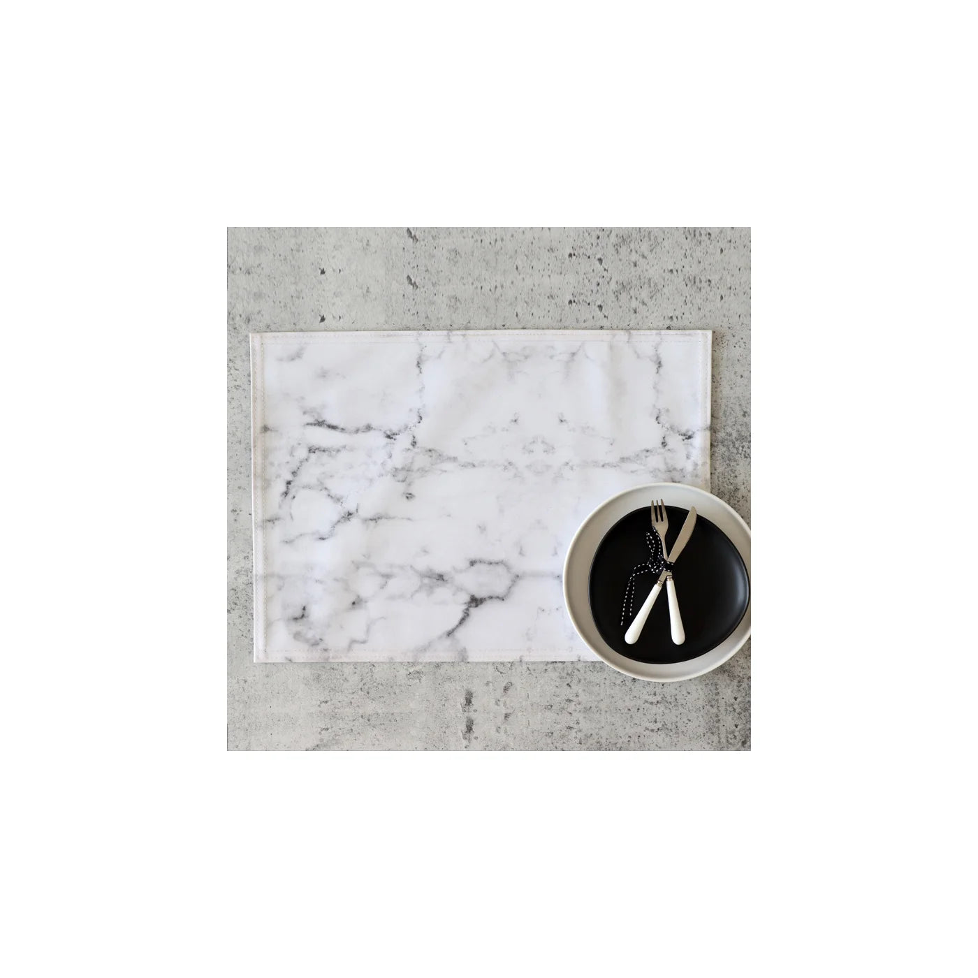 Faux Leather Placemat, Marble 1