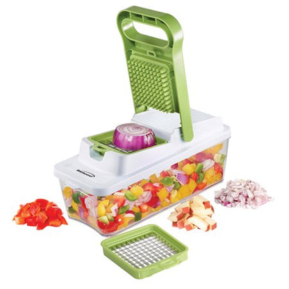 Food Chopper and Vegetable Dicer with 6.75 Cup Green