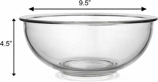 GLASS MIXING BOWL-4 qt 1