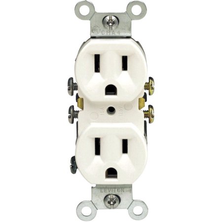 GROUND RECEPTACLE 15A WH