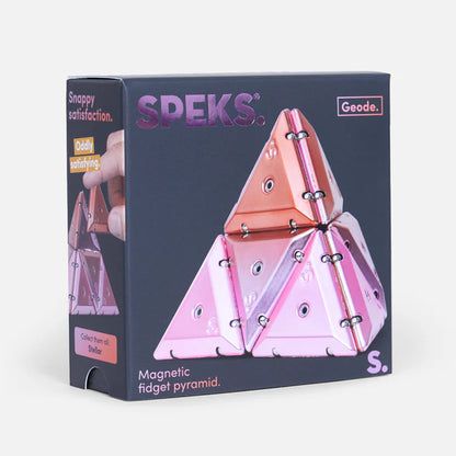 Speks Geode Magnetic Fidget Toy - Pyramid - Stellar