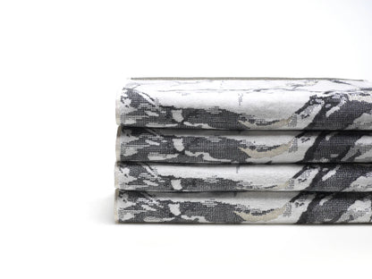 Granite White /Gray /Metallic Hand Towel 3