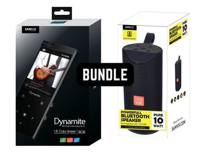 Samvix Dynamite Bundle Speaker & MP3 Player Recorder