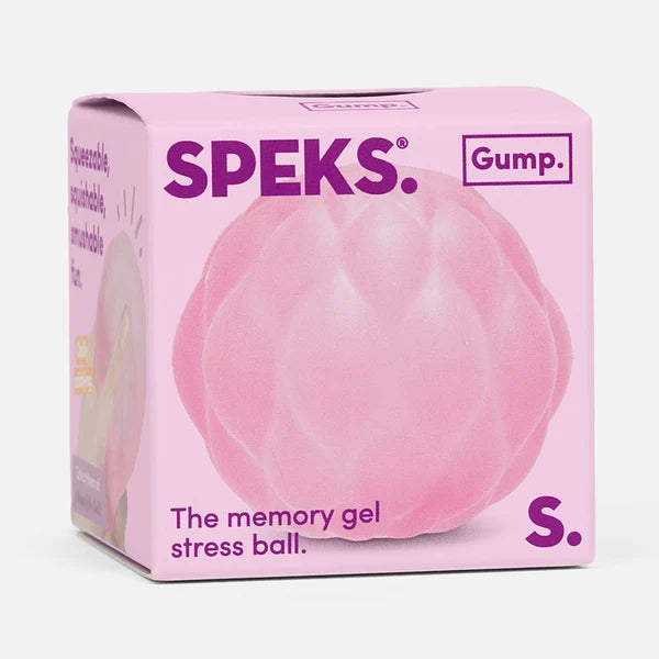 Speks Gump Surface Memory Gel Stress Ball - Moon Jelly Quilt