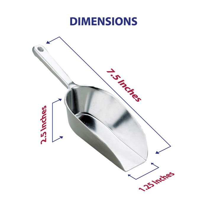 HIC Kitchen Flat Bottom Food Utility Scoop, 7.5in 3