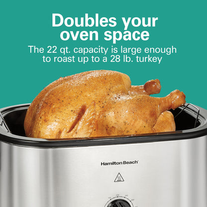 Hamilton Beach22 Quart Roaster Oven SS Black 2