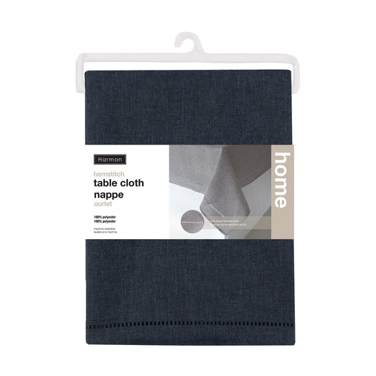 Harman Hemstitch Table Cloth Navy 52X70 1