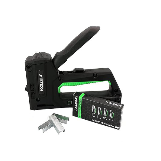 4in1 Professional Heavy Duty Staple Gun & 1000 Staple Selection Pack Nail Gun