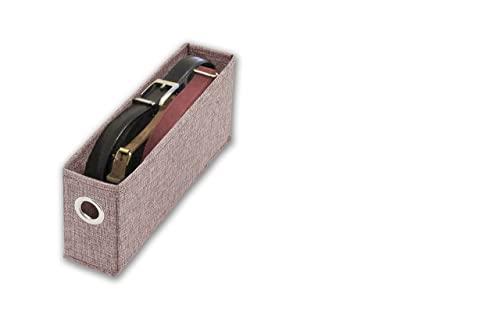 HomeHaven Fabric Bins (Pink, W3"xH6"xL13.75") 1