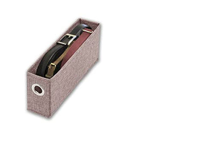 HomeHaven Fabric Bins (Pink, W3"xH6"xL13.75") 1